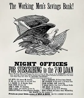 Exempt: Poster of the Working Mens Saving Bank, promoting