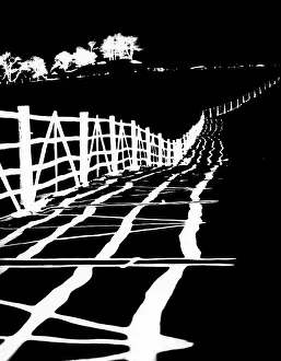 Posterization: Posterization Of Post & Rail Fence