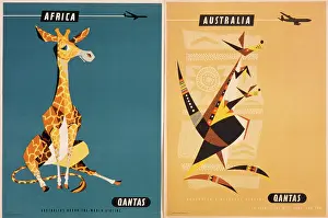 Qantas: Posters advertising Qantas Airlines