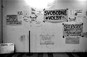 Jaromir: Posters - leaflets - protest - Prague