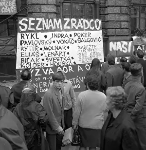 Liberec: Posters - signs - leaflets - information - news - protest