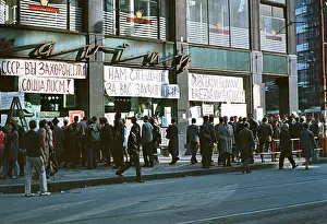 Taped: Posters - signs - leaflets - information - news - protest