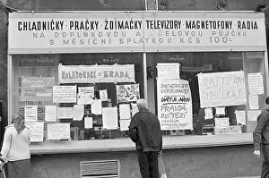Taped: Posters - signs - leaflets - information - news - protest