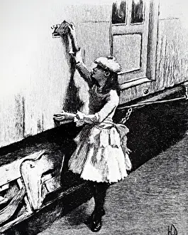 Posting: Posting of a letter into a letterbox on an American