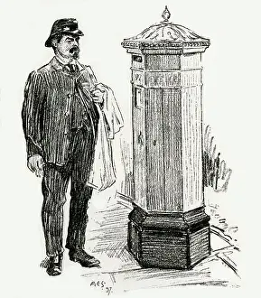 Pillarbox: POSTMAN & BOX/1899