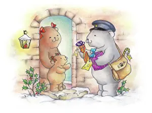 Pedley: Postman bringing Christmas presents to bears