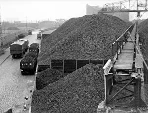 Destitution: Postwar: Coal storage in Berlin
