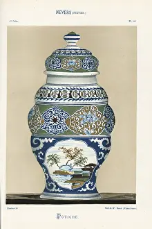 Faience: Potiche from Nevers, France