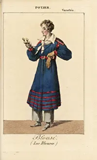 Almanach: Potier as Blouse in Les Blouses at the Theatre