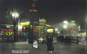 Logos: Potsdamer Platz, Berlin - at night