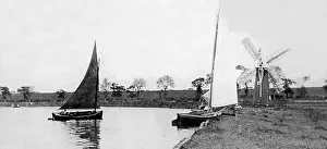 Heigham: Potter Heigham Windmill, Norfolk, early 1900s