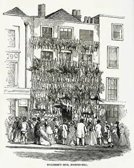 Storefront: Poulterer's shop, Holborn Hill 1845