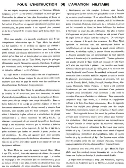 Laviation: Pour L'Instruction De L'Aviation Tiger Moth