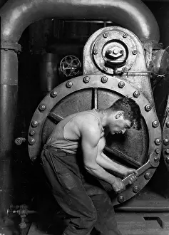 Wrench: Power house mechanic working on steam pump. ?