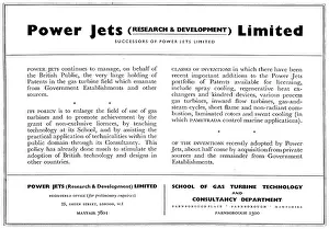 Consultancy: Power Jets (Research & Development)
