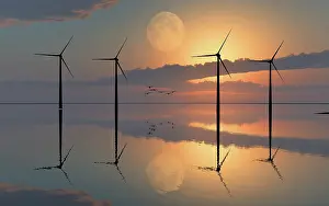 Windmill: The power of the wind used to generate energy