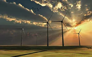Windmill: The power of the wind used to generate energy