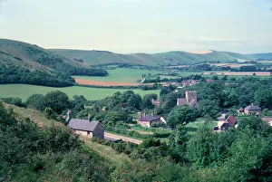 Poynings: Poynings village, South Downs