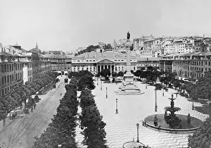 Praca: Praca Dom Pedro in Lisbon, 1910