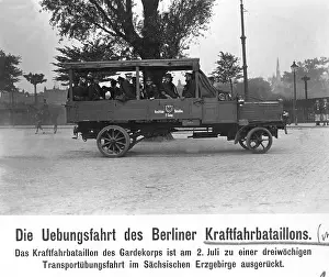 Excursion: Practice run of the Kraftfahrtbataillon, 1912