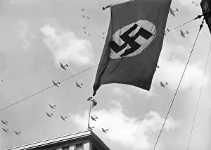 Thursday: Practicing of the Luftwaffe for the birthday celebration of