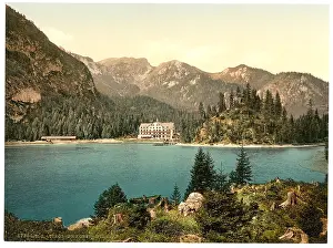 Sulden: Pragser, Wilsee (i.e. Wildsee), toward Sulden, Tyrol, Austr