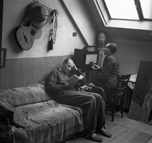 Dorms: Prague 1938, students hang out in dorms