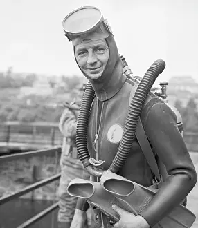 Frogman: Prague - 1963 diver - diving