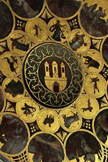 Calendar: The Prague Astronomical Clock. The calendar by Czech painter