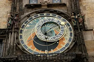 Dial: The Prague Astronomical Clock or Prague Orloj. AStronomical