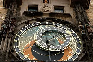 Dial: The Prague Astronomical Clock or Prague Orloj. AStronomical