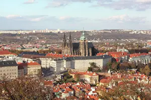 Strana: Prague Castle and St Vitus cathedral, Prague, Czech Republic