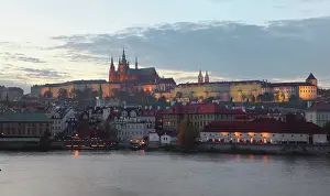 Strana: Prague Castle and St Vitus Cathedral, Prague, Czech Republic