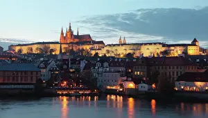 Strana: Prague Castle and St Vitus Cathedral, Prague, Czech Republic