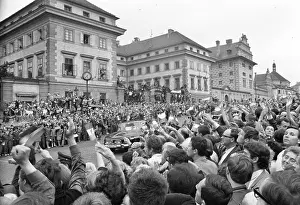 Hradcany: Prague Castle - Tito - people
