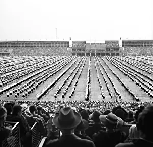 Sokol: Prague, Czechoslovakia 1938, men organized in