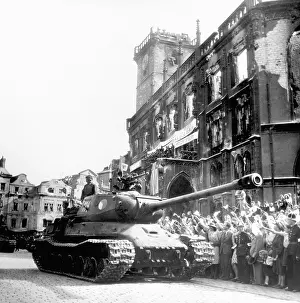 československo: Prague May 17th 1945. Czechoslovak First Army