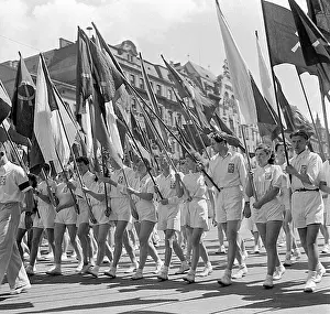Dispaly: Prague - May Day parade in 1948