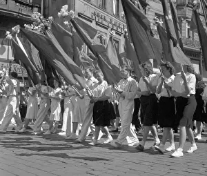Dispaly: Prague - May Day parade in 1948