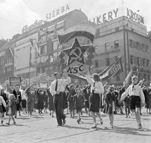 Insignias: Prague - May Day parade in 1948