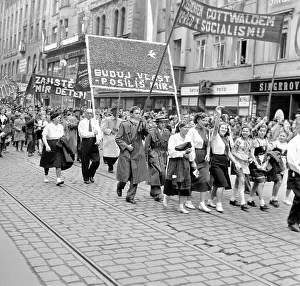 Pragues: Prague - May Day parade in 1949