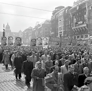 Pragues: Prague - May Day parade in 1949