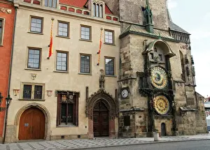 Astronomical: The Prague Orloj, or Astronomical Clock Old Town Hall. Pragu