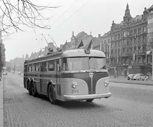 Trolleybus: Prague - Wenceslas Square - trolley bus