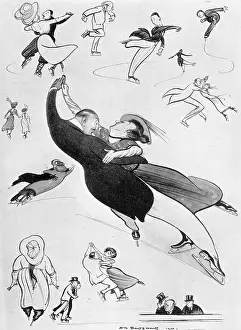 H M Bateman (iln): Prances at Prince's - Ice attitudes, . H. M. Bateman