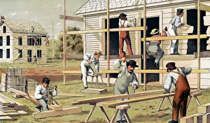 Scaffolding: Prang's aid for object teaching, carpentry