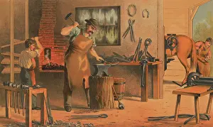 Apprentice: Prang's aids for object teaching, blacksmith
