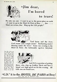 Pratts: Pratt's advertisement about Hotel de Paris at Bray