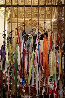 Railings: Prayer ribbons, Templo de Santo Domingo de Guzman, Oaxaca