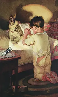 Flashlight: Praying Boy and Dog